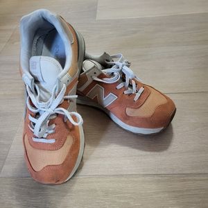 New Balance 574 burnt orange size 8